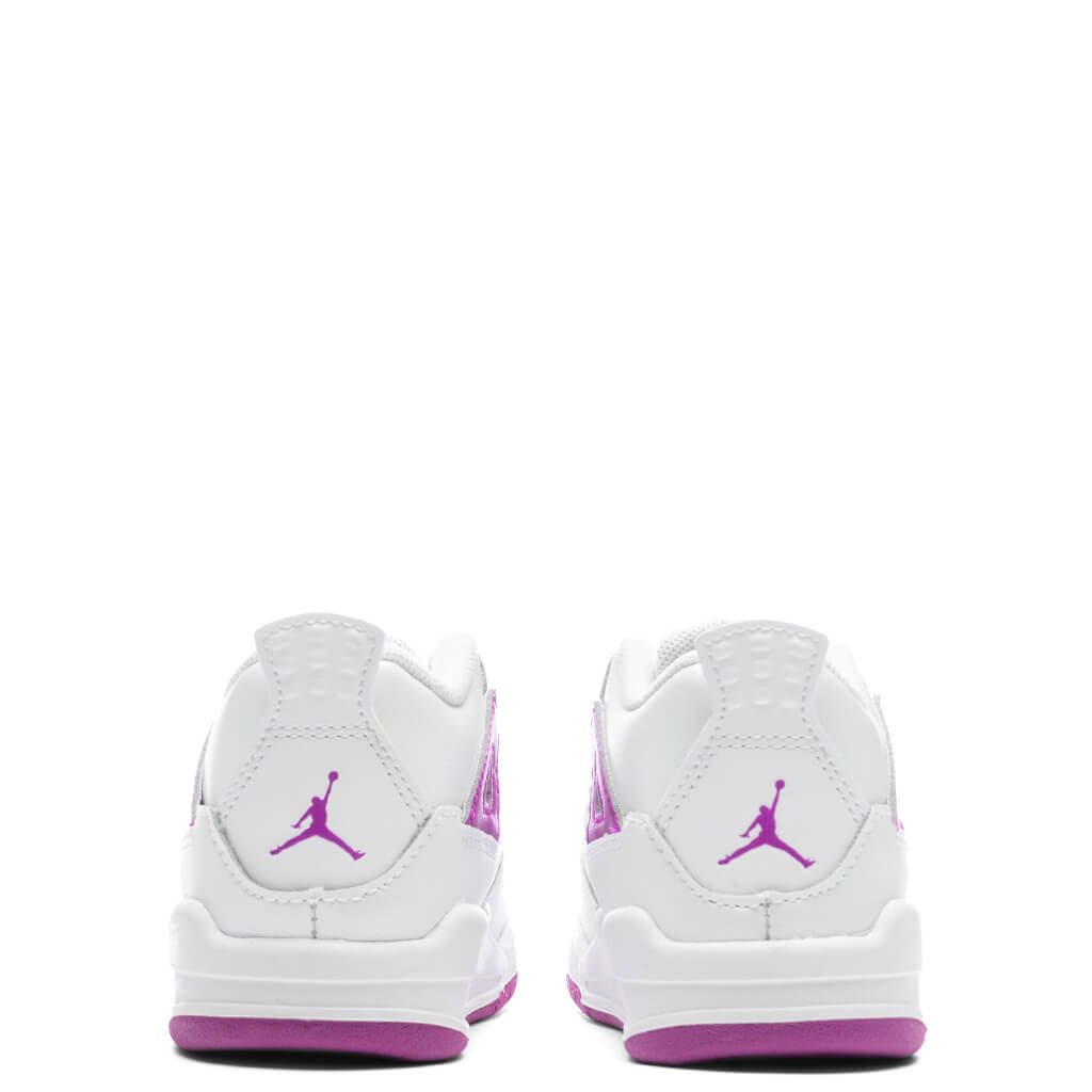 Jordan 4 Retro (TD) - White/Hyper Violet