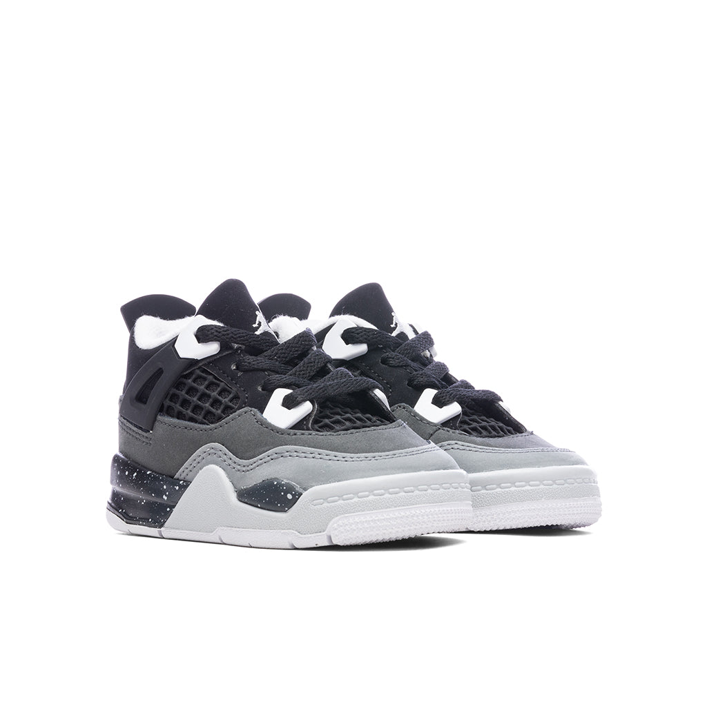Air Jordan 4 Retro (TD) Fear - Black/White/Anthracite/Black