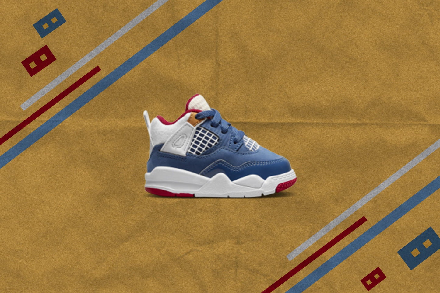 Air Jordan 4 Retro (TD) Messy Room - French Blue/White