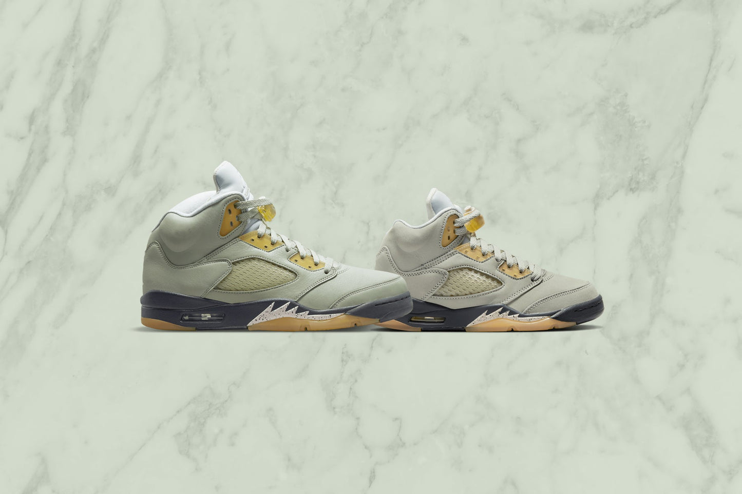 Air Jordan 5 Retro (GS) - Jade Horizon/Desert Sand/Light Silver