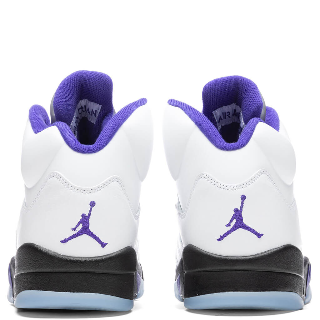 Air Jordan 5 Retro - White/Dark Concord/Black