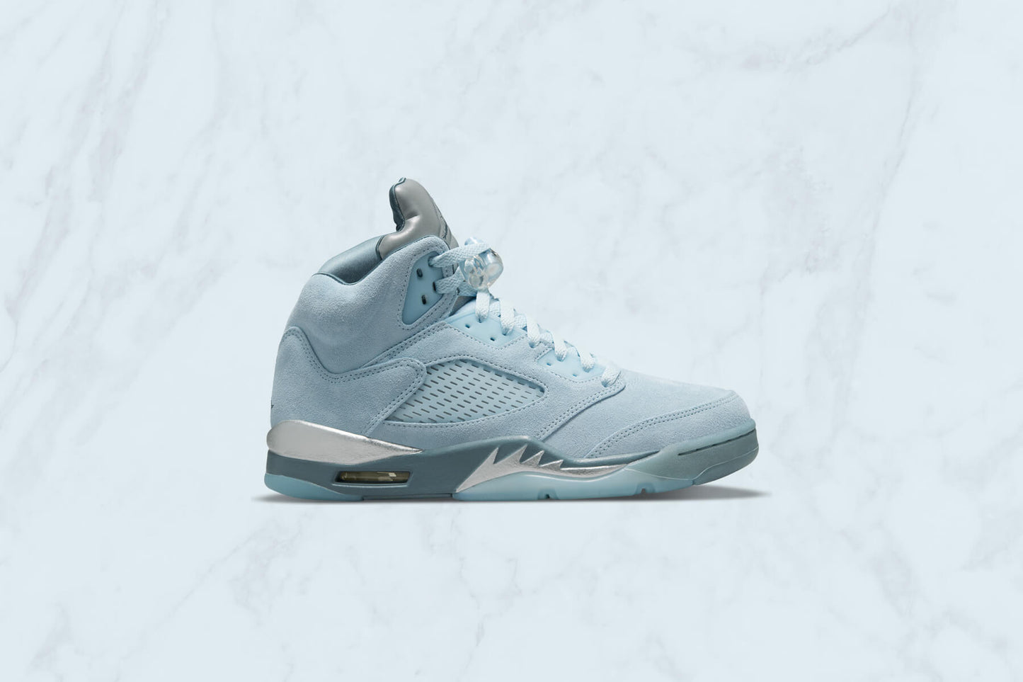 Women's Air Jordan 5 Retro "Bluebird"- Ice/Blue Graphite