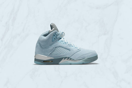 Women's Air Jordan 5 Retro "Bluebird"- Ice/Blue Graphite
