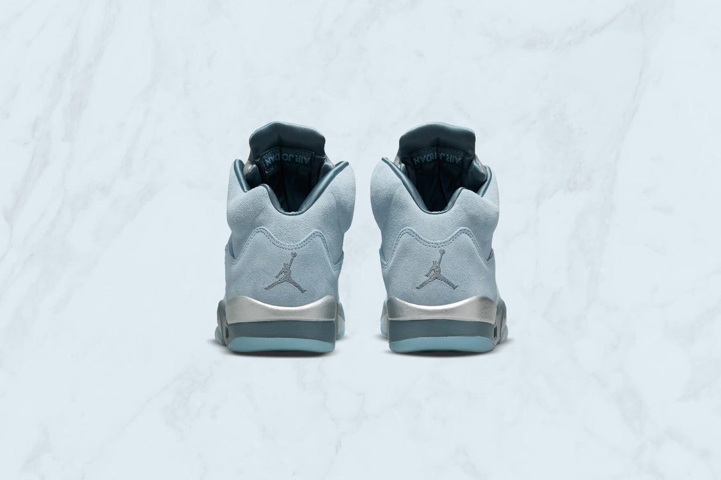 Women's Air Jordan 5 Retro "Bluebird"- Ice/Blue Graphite