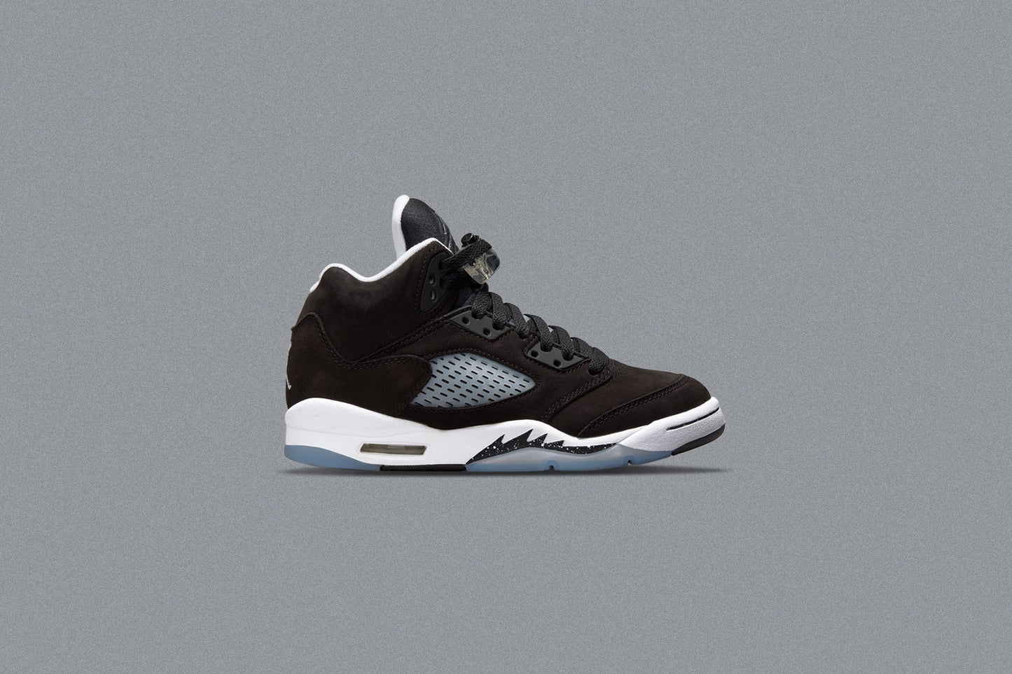 Air Jordan 5 Retro (GS) 'Oreo' - Black/Cool Grey