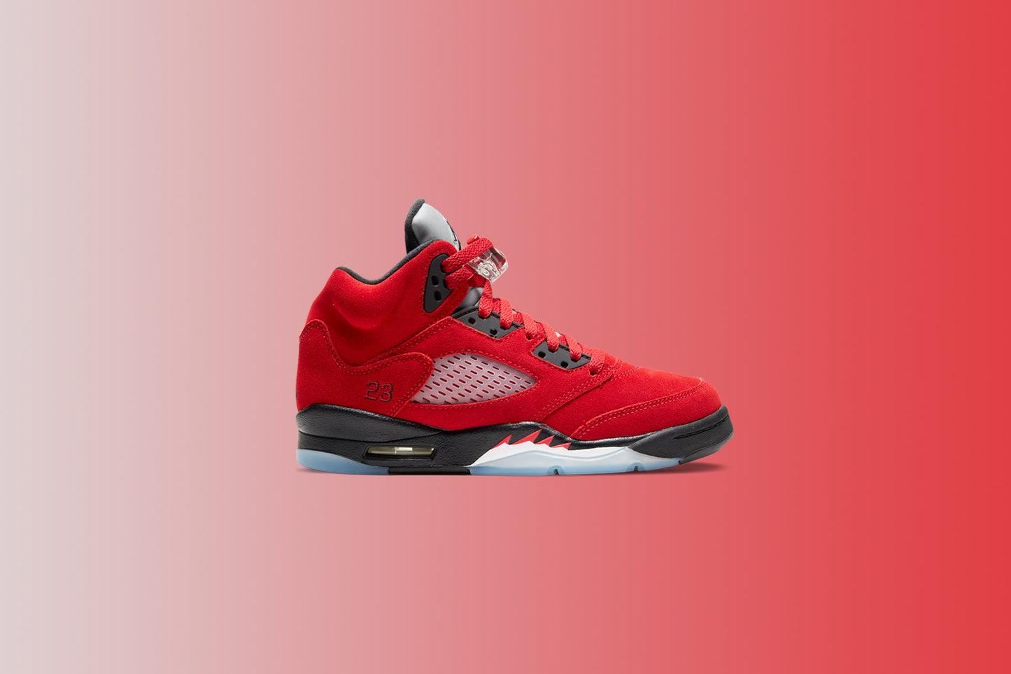 Air Jordan 5 Retro (GS) "Raging Bull" - Varsity Red/Black