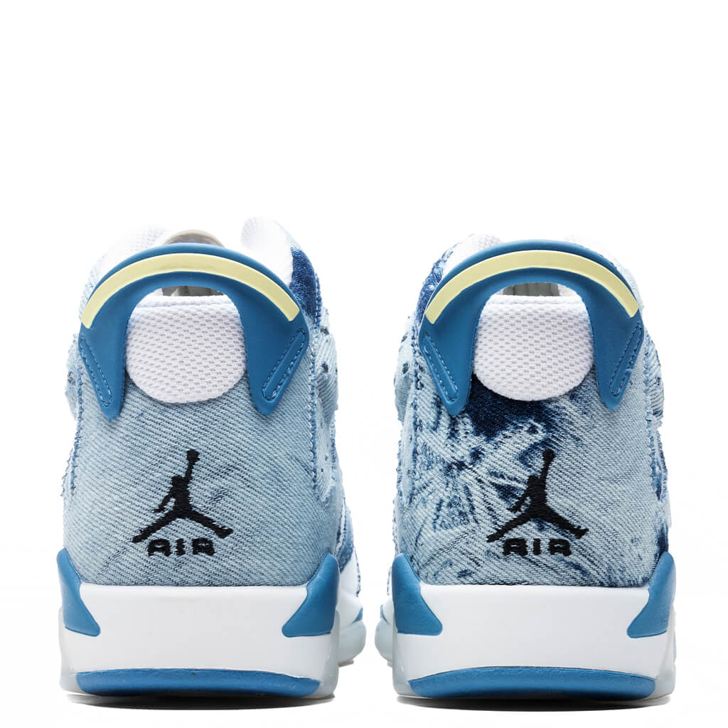 Air Jordan 6 Retro (GS) - White/Dutch Blue/Citron Tint
