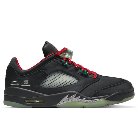 Air Jordan 5 Retro Low SP x CLOT - Black/Classic Jade/Fire Red