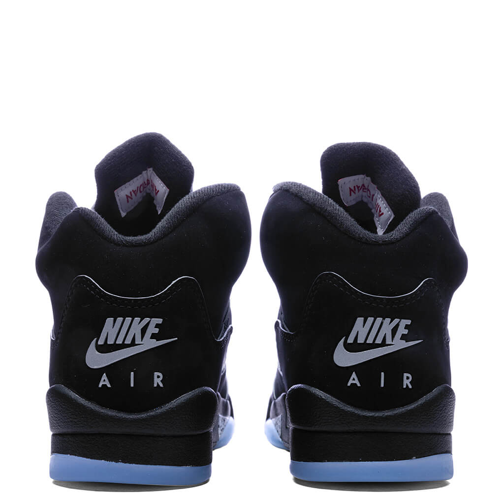 Air Jordan 5 Retro OG 'Black Metallic Reimagined' (GS) - Black/White/Metallic Silver/Fire Red