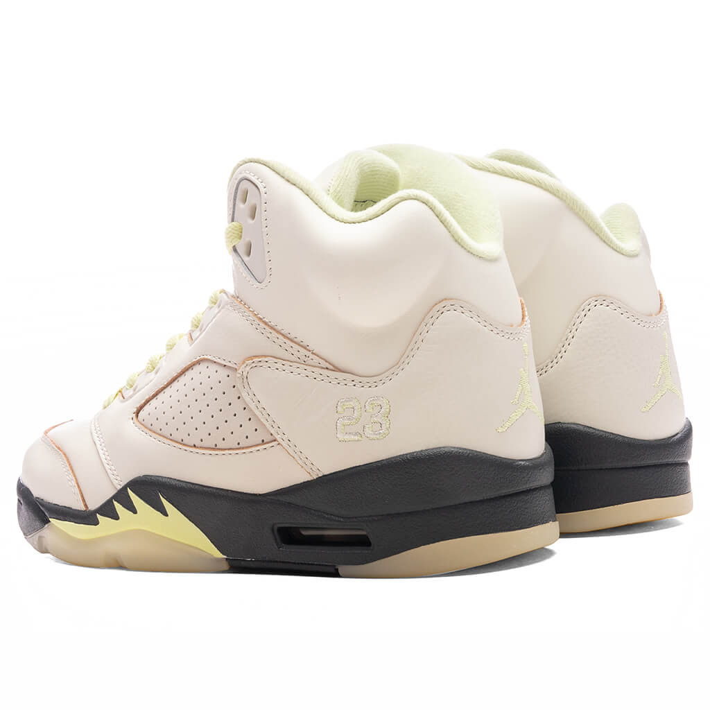 Women's Air Jordan 5 Retro - Sail/Luminous Green/Anthracite