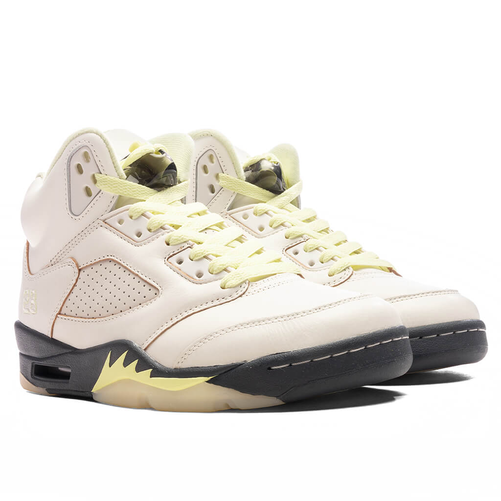 Women's Air Jordan 5 Retro - Sail/Luminous Green/Anthracite