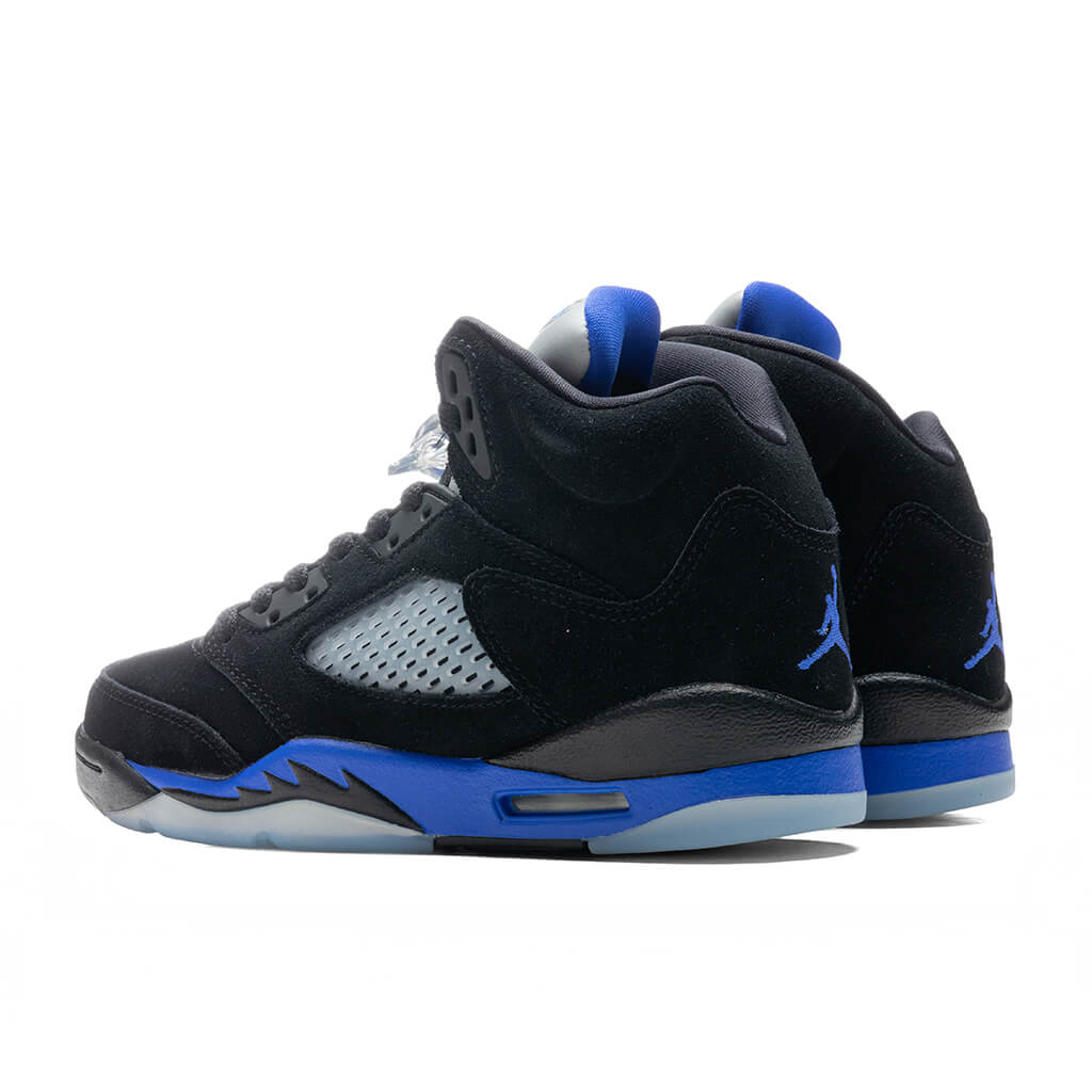 Air Jordan 5 Retro (GS) "Racer Blue" - Black/Reflect Silver