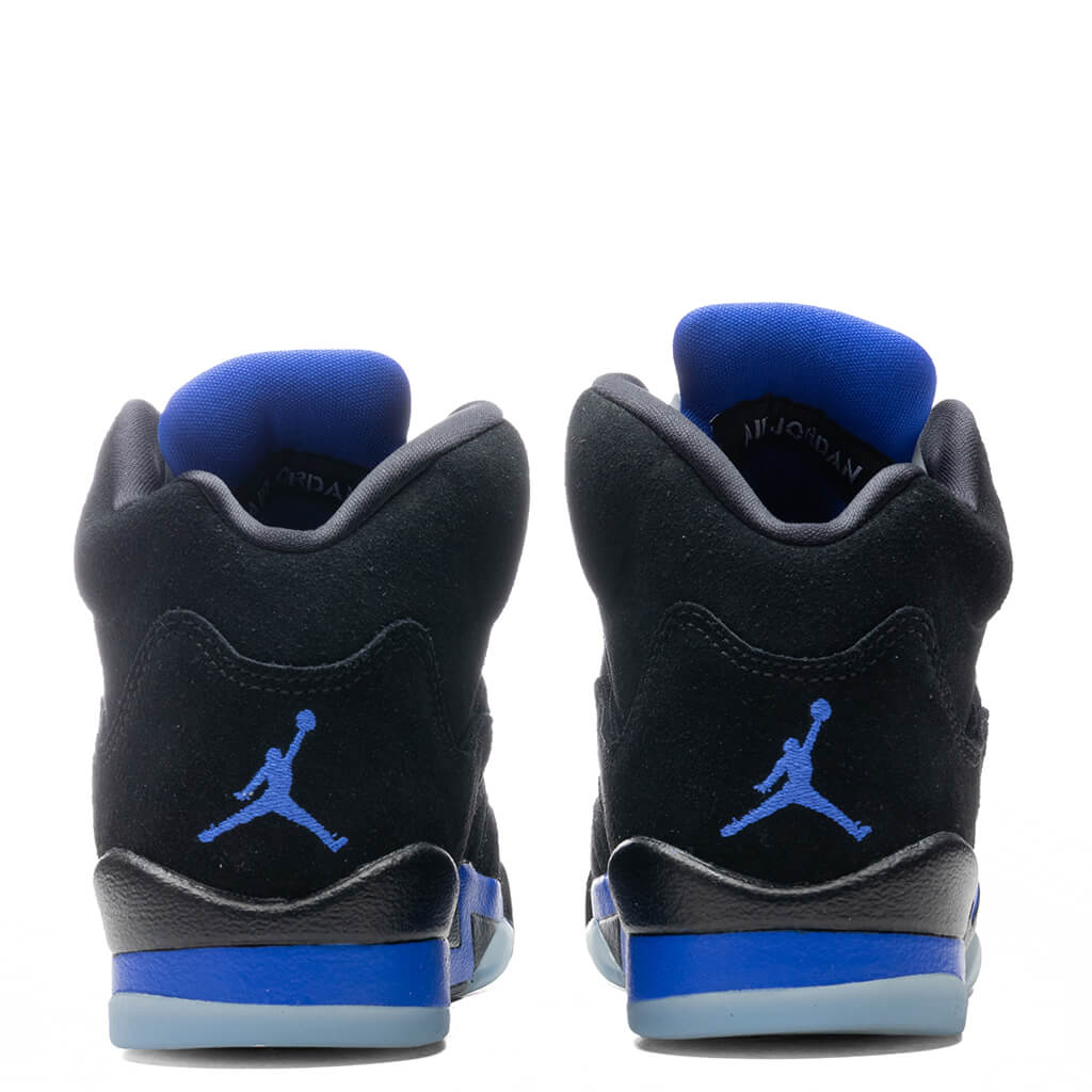 Air Jordan 5 Retro (GS) "Racer Blue" - Black/Reflect Silver
