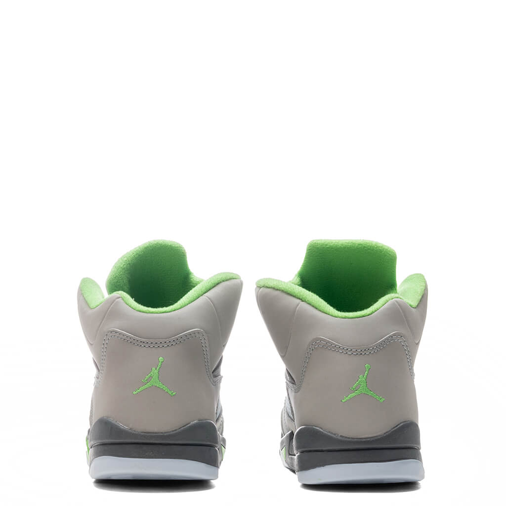 Air Jordan 5 Retro (PS) 'Green Bean' - Silver/Flint Grey
