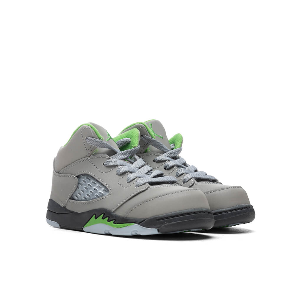 Air Jordan 5 Retro (TD) 'Green Bean' - Silver/Flint Grey