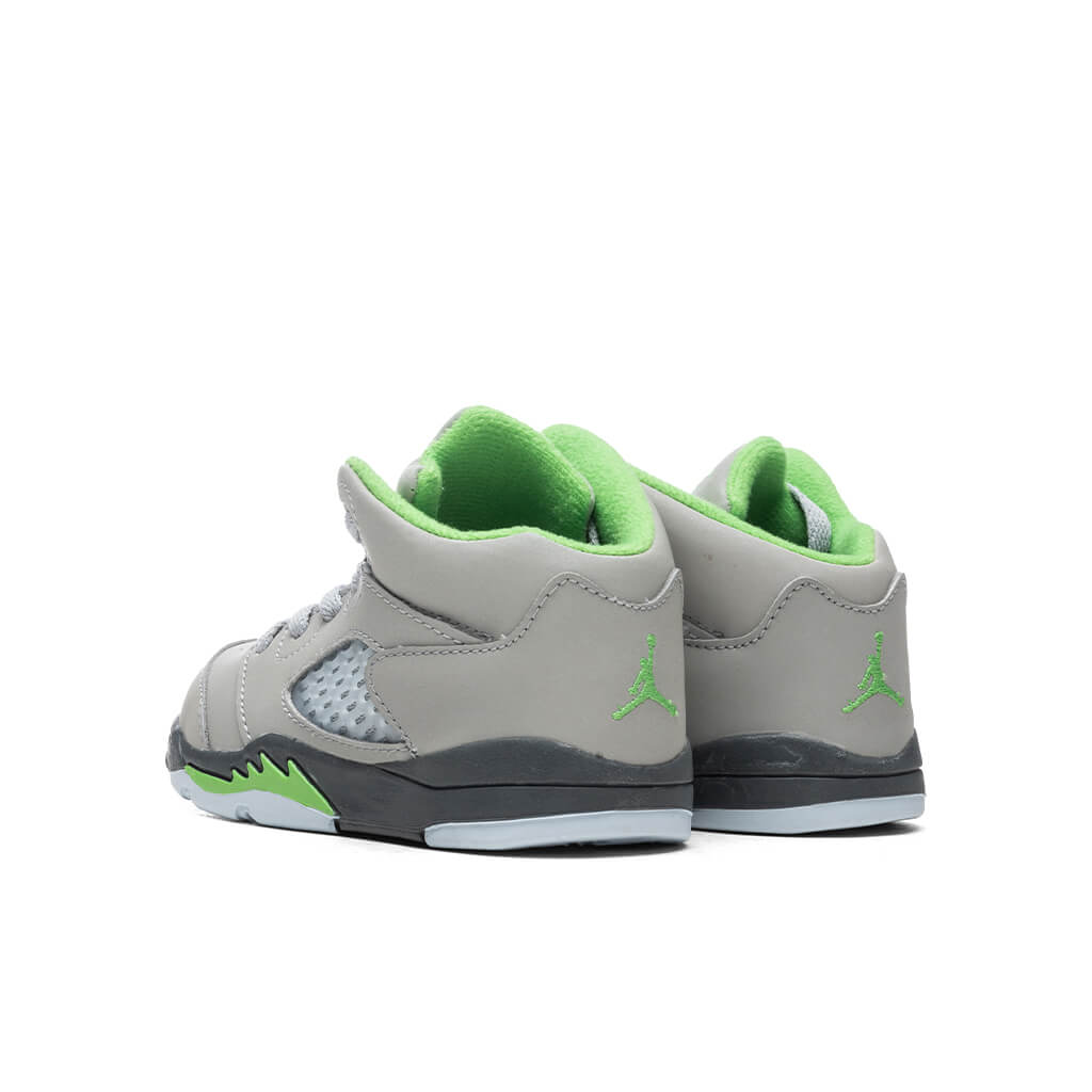 Air Jordan 5 Retro (TD) 'Green Bean' - Silver/Flint Grey