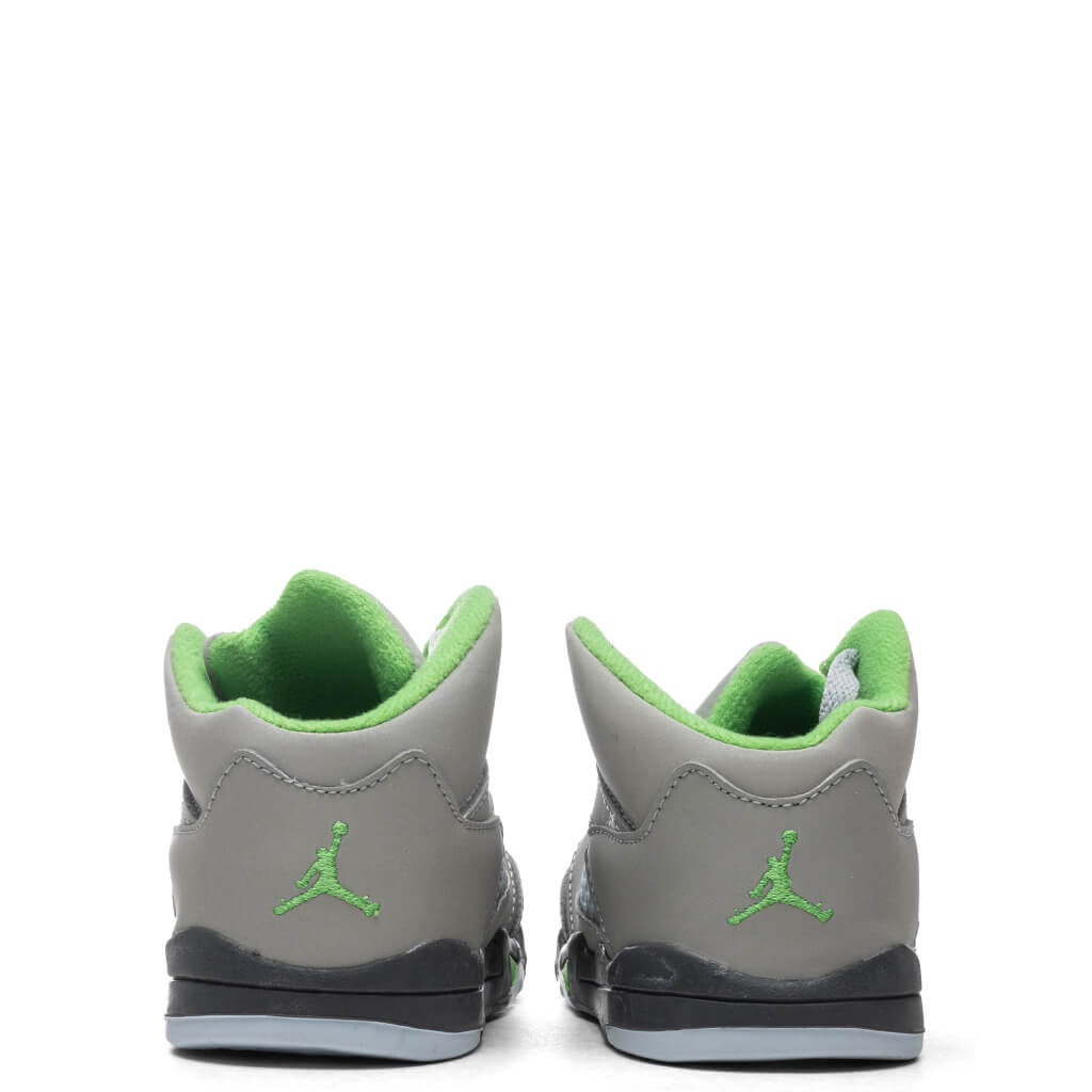Air Jordan 5 Retro (TD) 'Green Bean' - Silver/Flint Grey