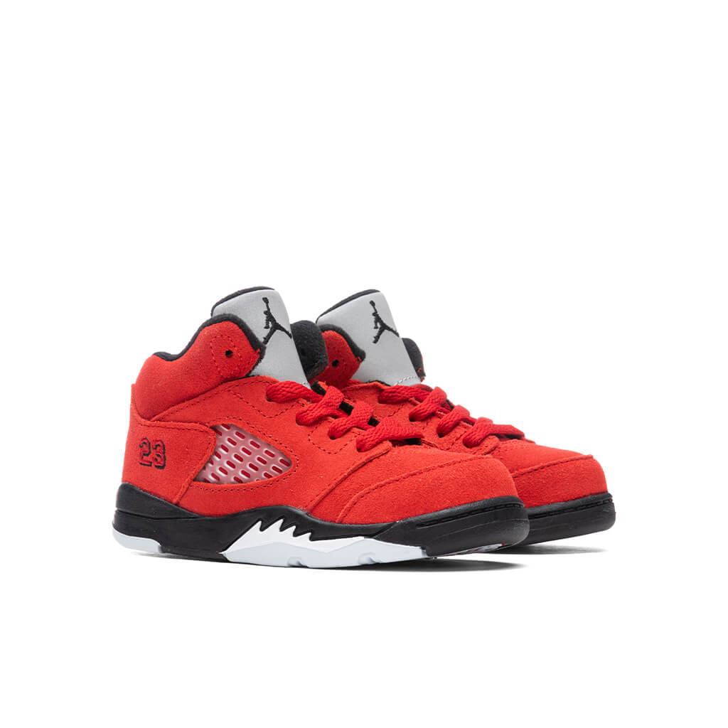 Air Jordan 5 Retro (TD) "Raging Bull" - Varsity Red/Black