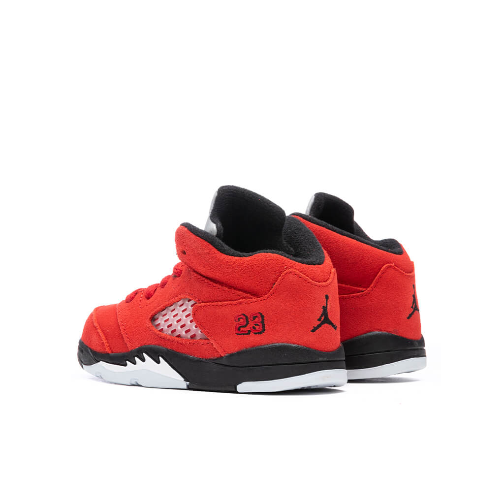 Air Jordan 5 Retro (TD) "Raging Bull" - Varsity Red/Black