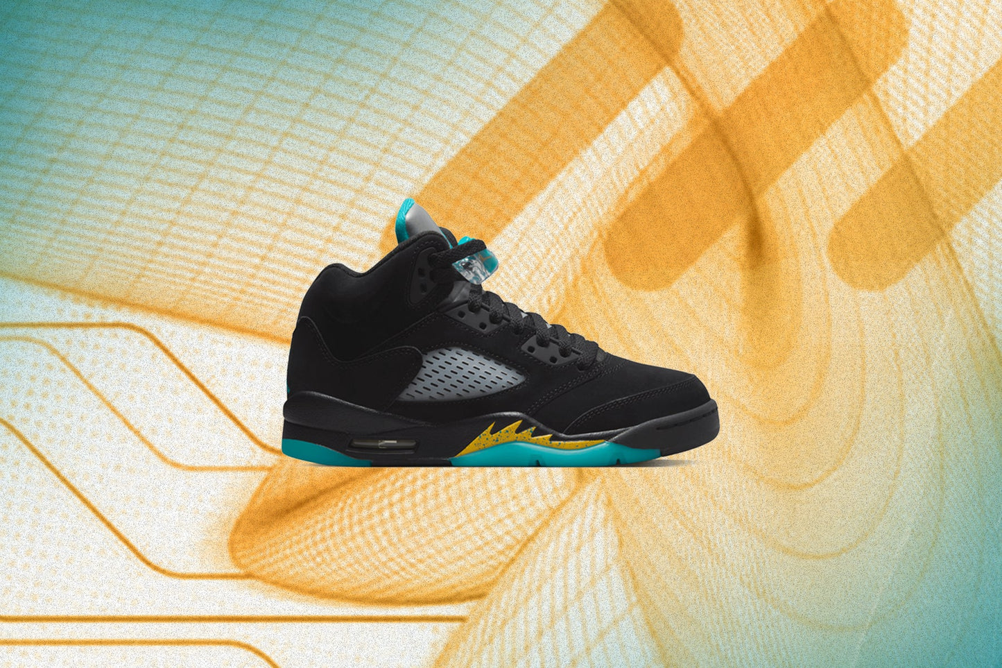 Air Jordan 5 Retro (GS) Aqua - Black/Aquatone/Taxi