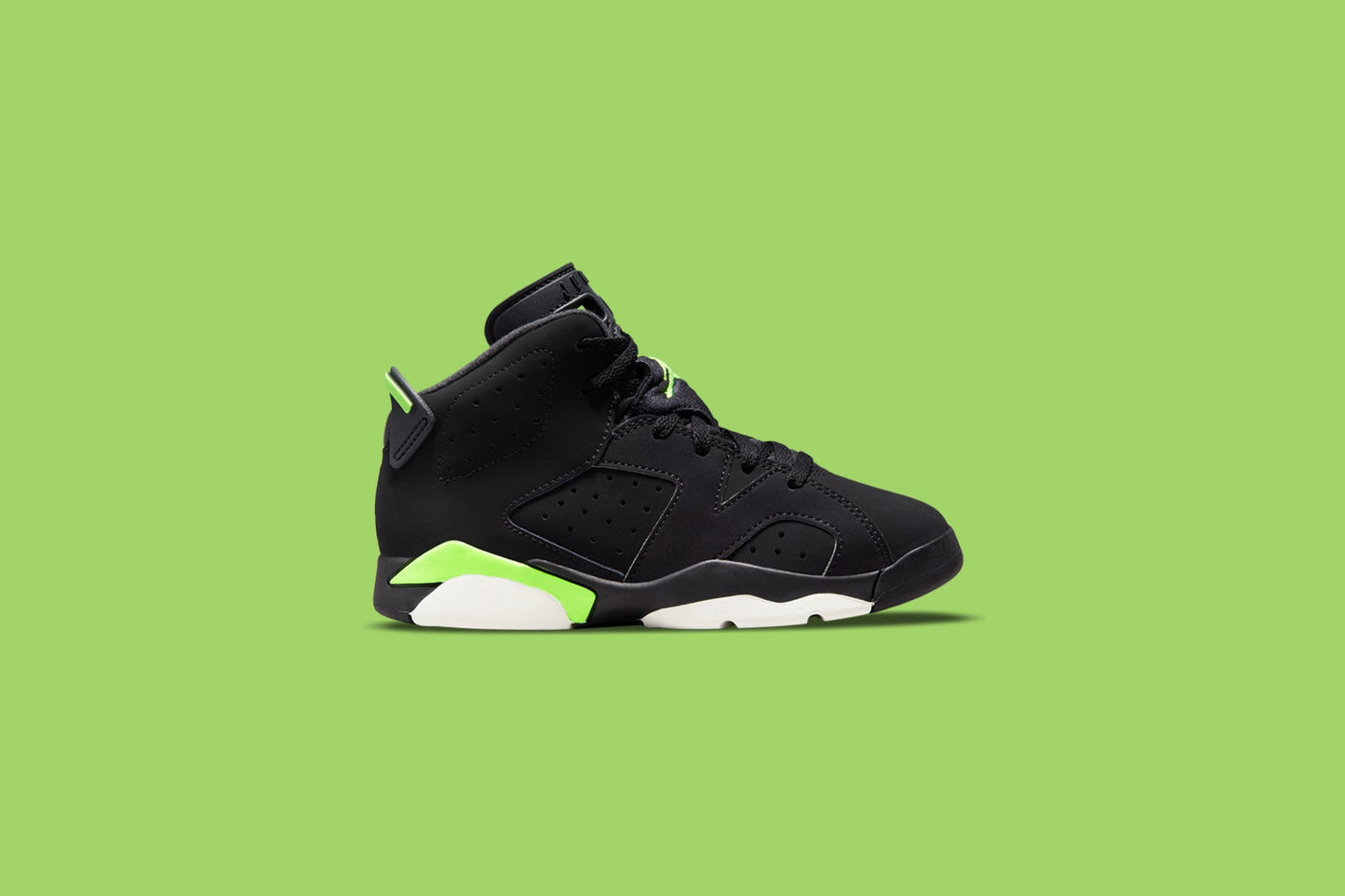 Jordan 6 Retro (PS) - Black/Electric Green