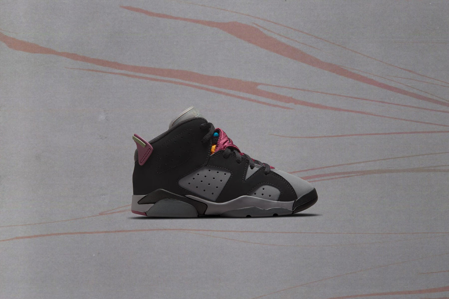 Air Jordan 6 Retro (PS) 'Bordeaux' - Black/Bordeaux/Light Graphite