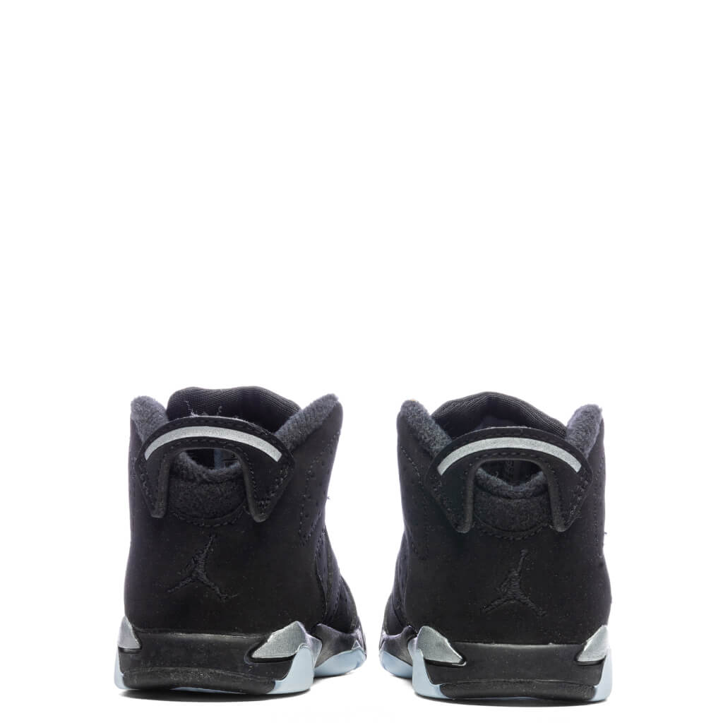 Air Jordan 6 Retro (TD)  - Black/Metallic Silver/Black