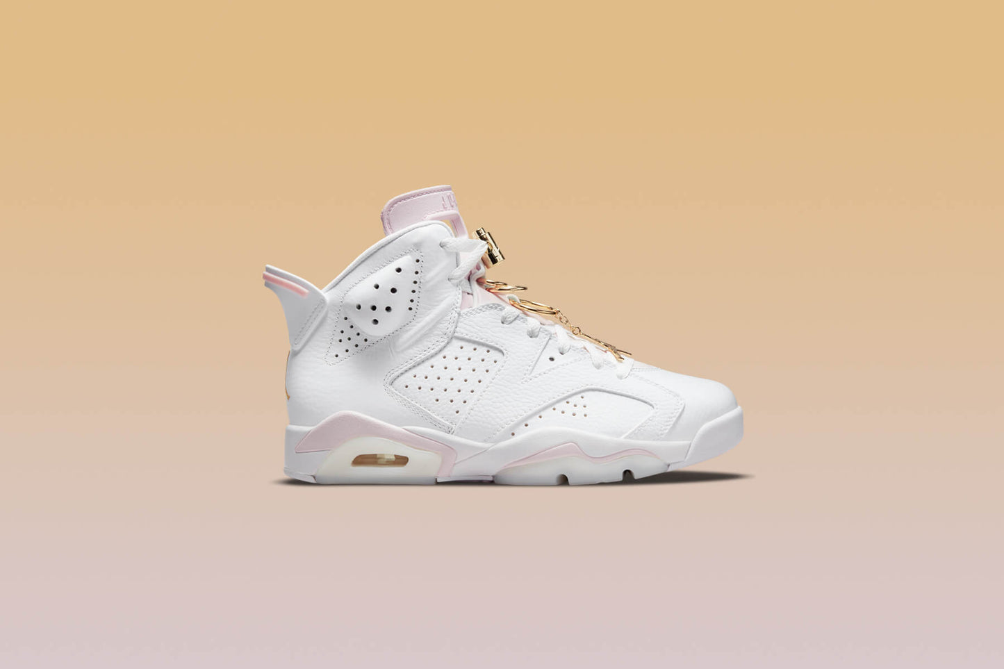 Women's Air Jordan 6 Retro 'Gold Hoops' - White/Metallic Gold