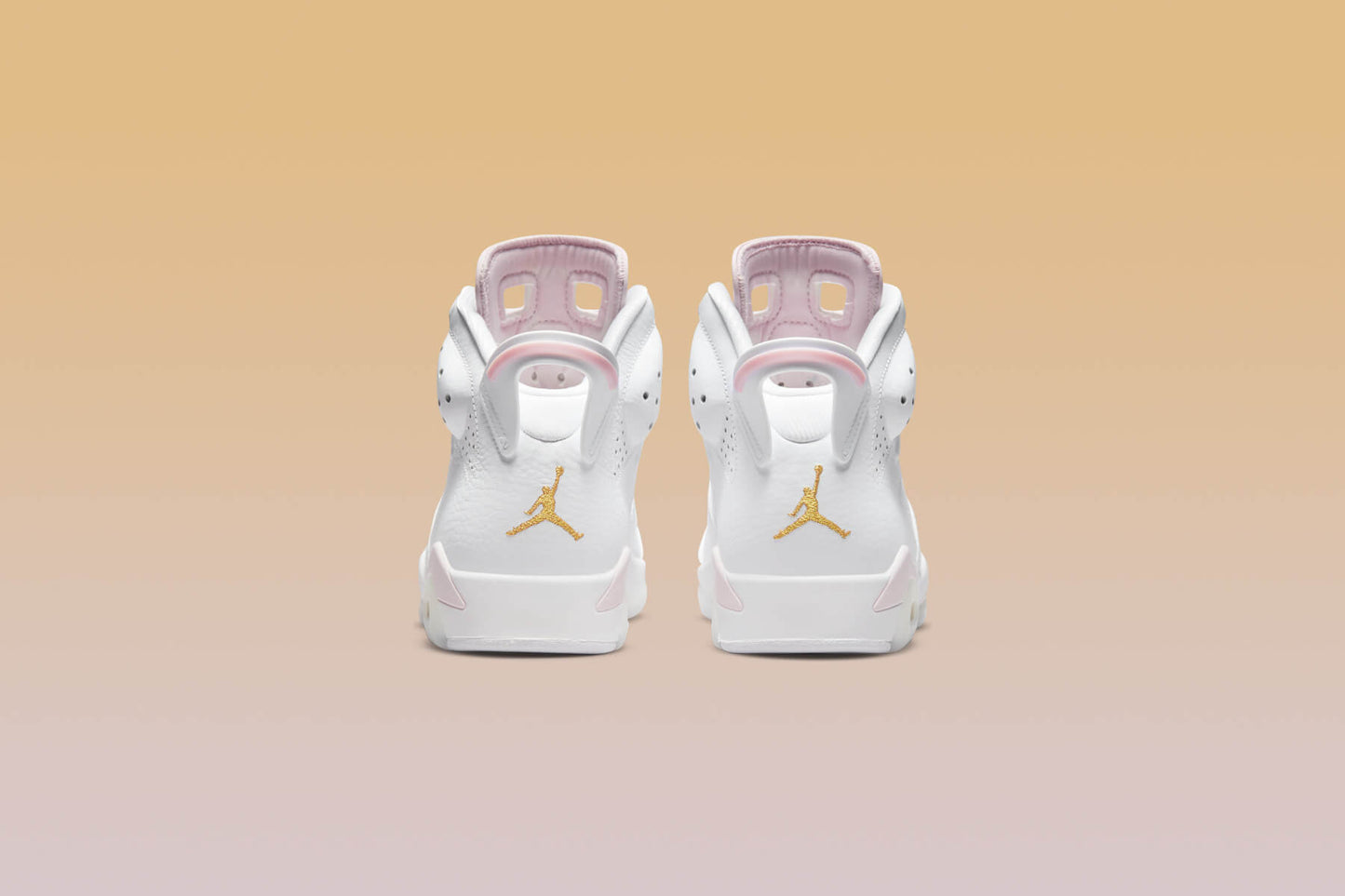 Women's Air Jordan 6 Retro 'Gold Hoops' - White/Metallic Gold