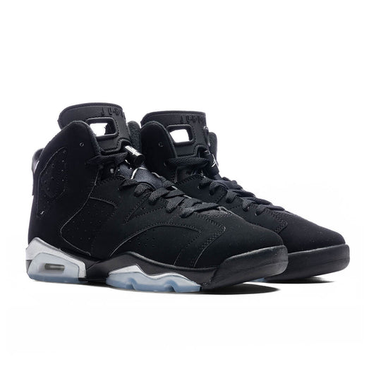 Air Jordan 6 Retro (GS)  - Black/Metallic Silver/Black