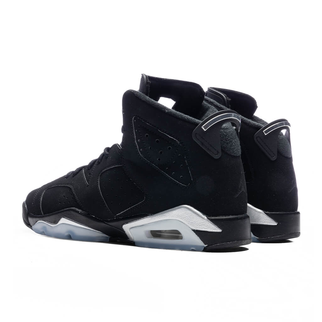 Air Jordan 6 Retro (GS)  - Black/Metallic Silver/Black