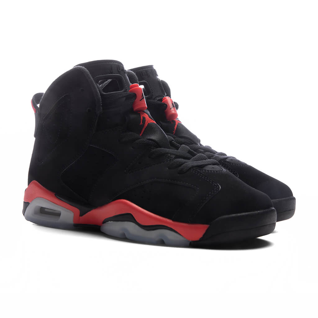 Air Jordan 6 Retro 'Infrared Salesman' (GS) - Black/Light Crimson