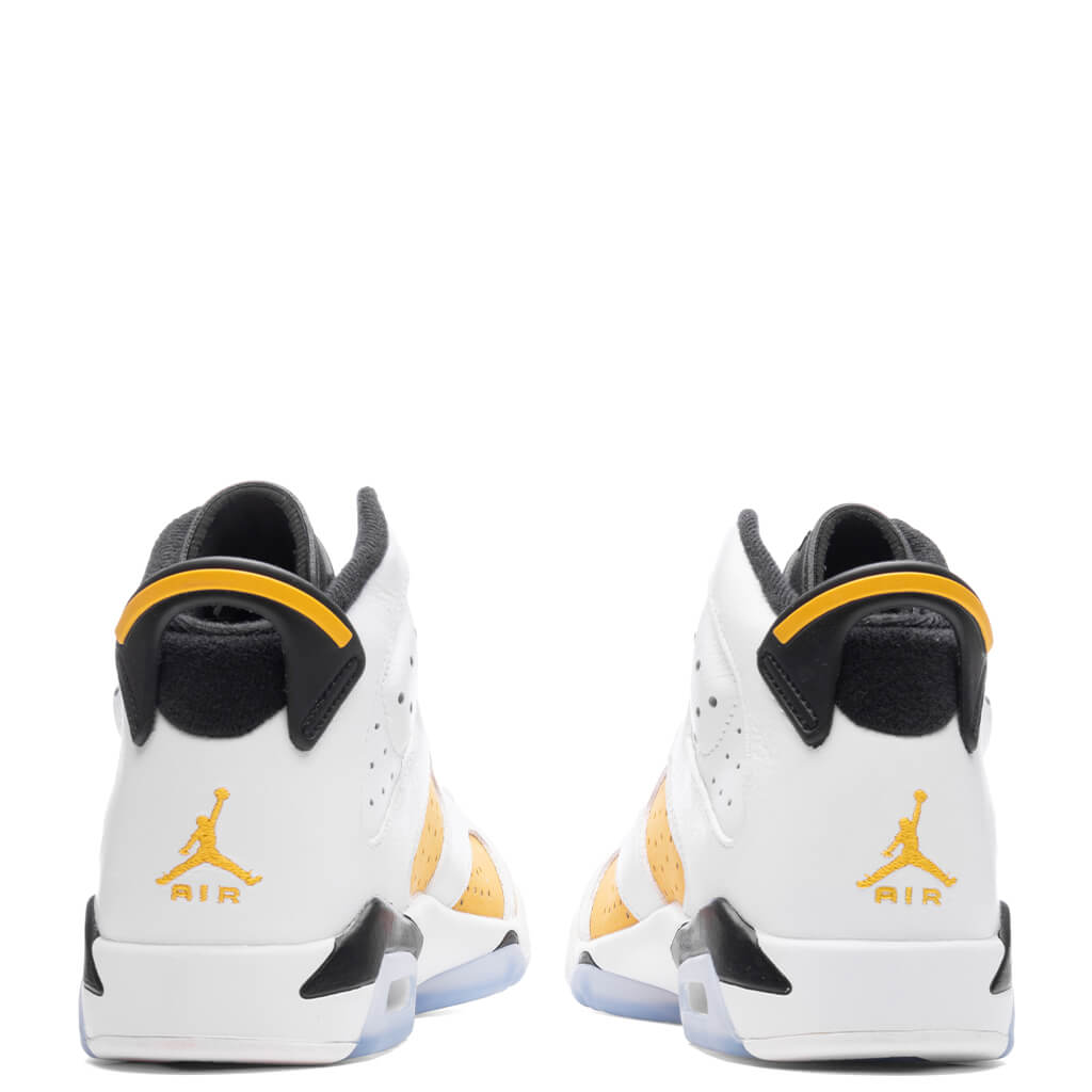 Air Jordan 6 Retro (GS) - White/Yellow Ochre/Black