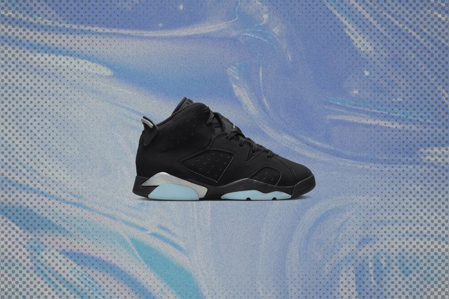 Air Jordan 6 Retro (PS) - Black/Metallic Silver/Black