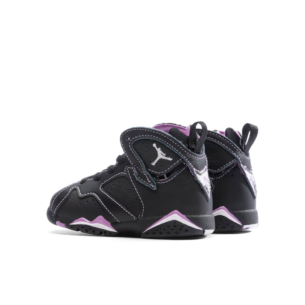 Air Jordan 7 Retro (TD) - Black/Barely Grape/Rush Fuchsia