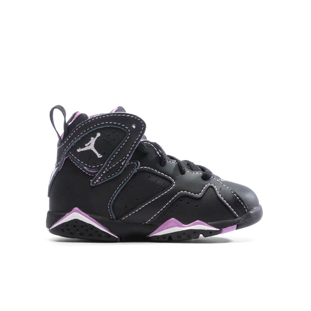 Air Jordan 7 Retro (TD) - Black/Barely Grape/Rush Fuchsia