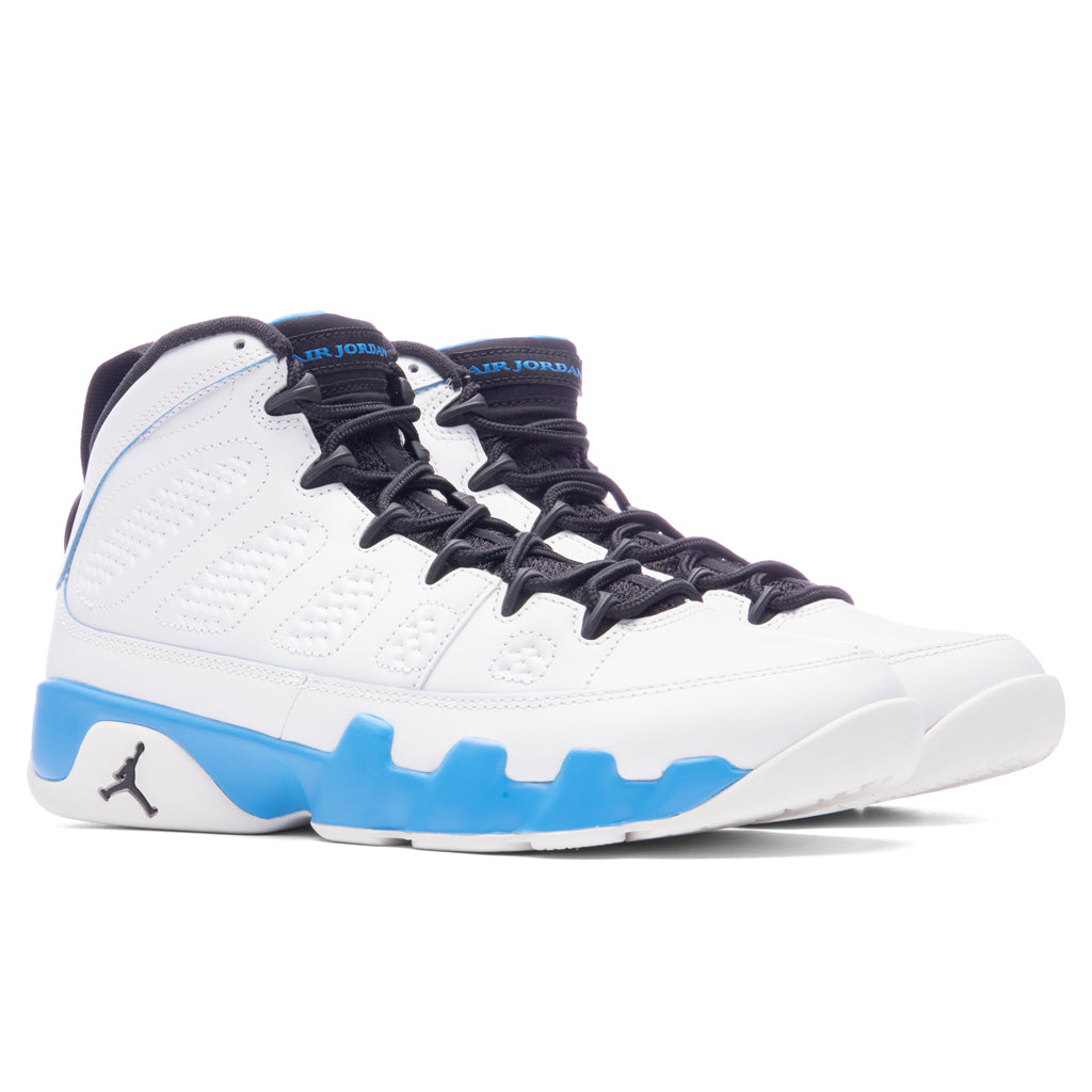 Air Jordan 9 Retro 'Powder Blue' - Summit White/Black/Dark Powder Blue