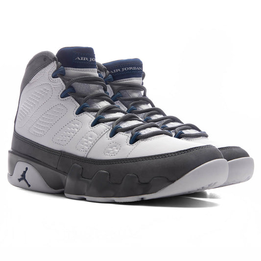 Air Jordan 9 Retro 'Flint Grey' - White/French Blue/Flint Grey
