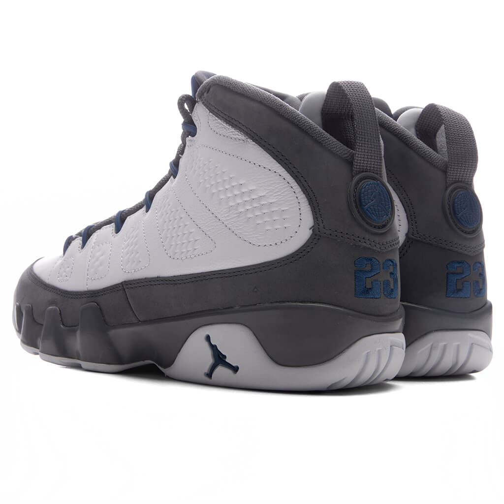 Air Jordan 9 Retro 'Flint Grey' - White/French Blue/Flint Grey