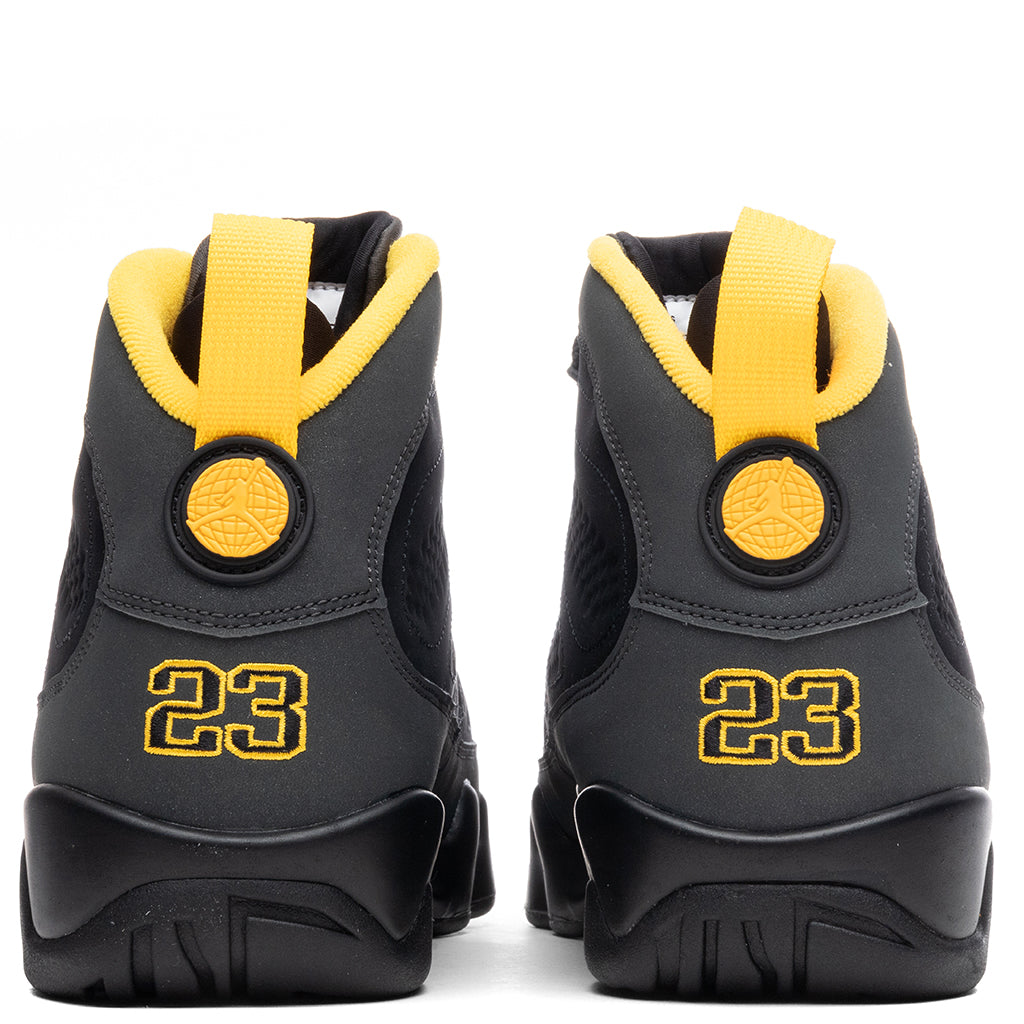 Air Jordan 9 Retro "University Gold" - Black/Dark Charcoal