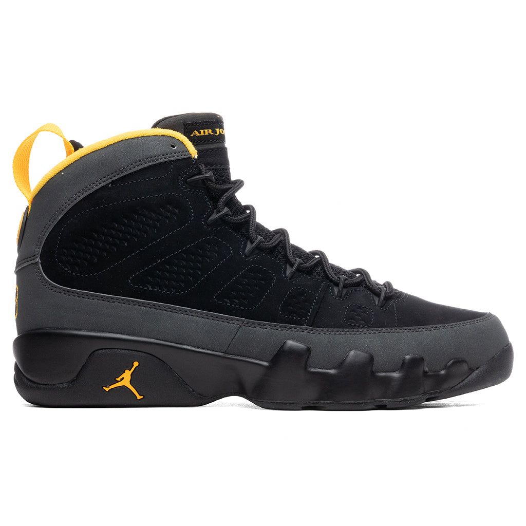 Air Jordan 9 Retro "University Gold" - Black/Dark Charcoal