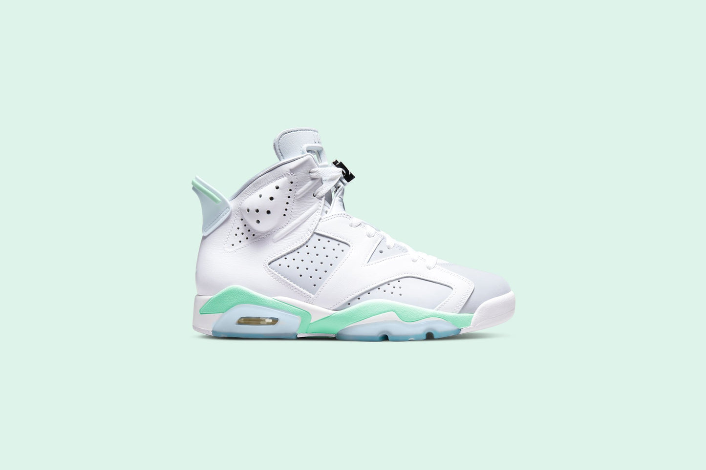 Women's Air Jordan 6 Retro - White/Purple Platinum/Mint Foam