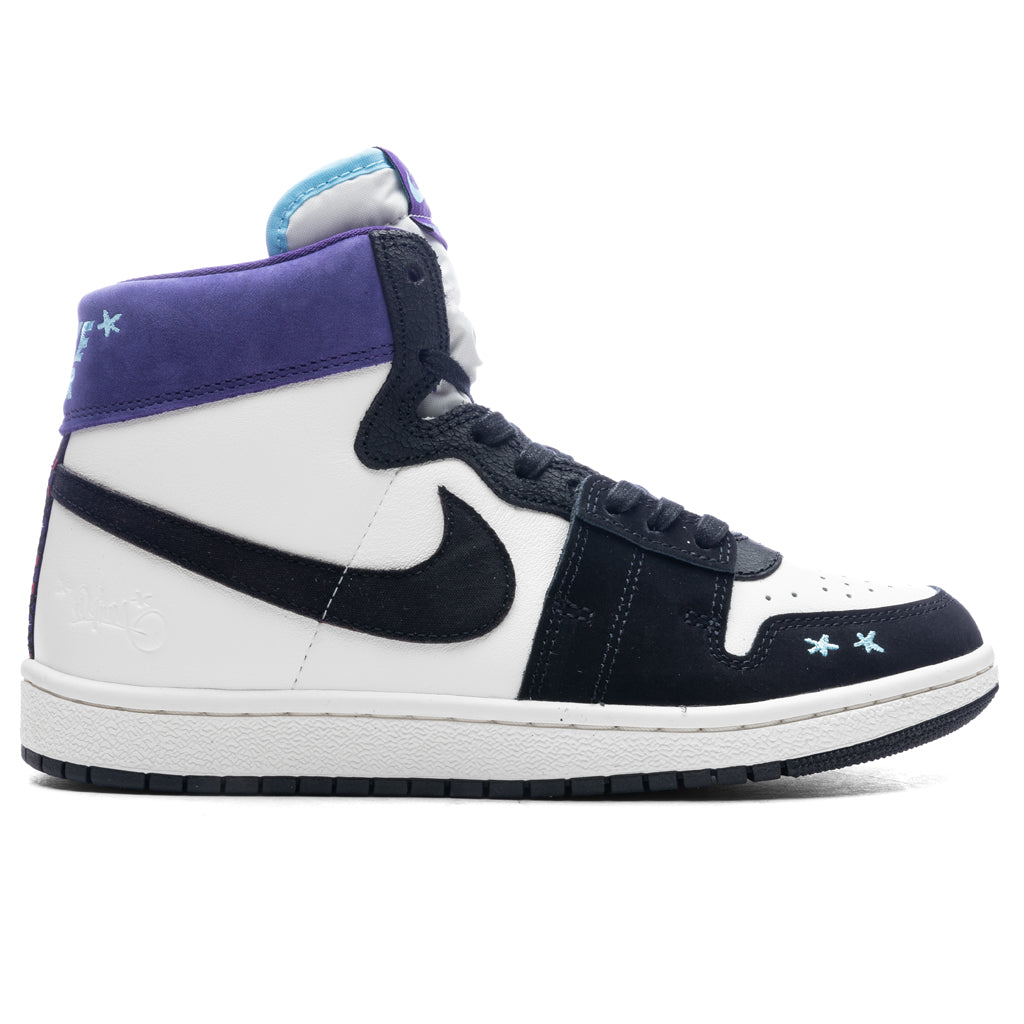 Women's Opium Paris x Jordan Air Ship 'Hornets' - Sail/Blue Chill/Black