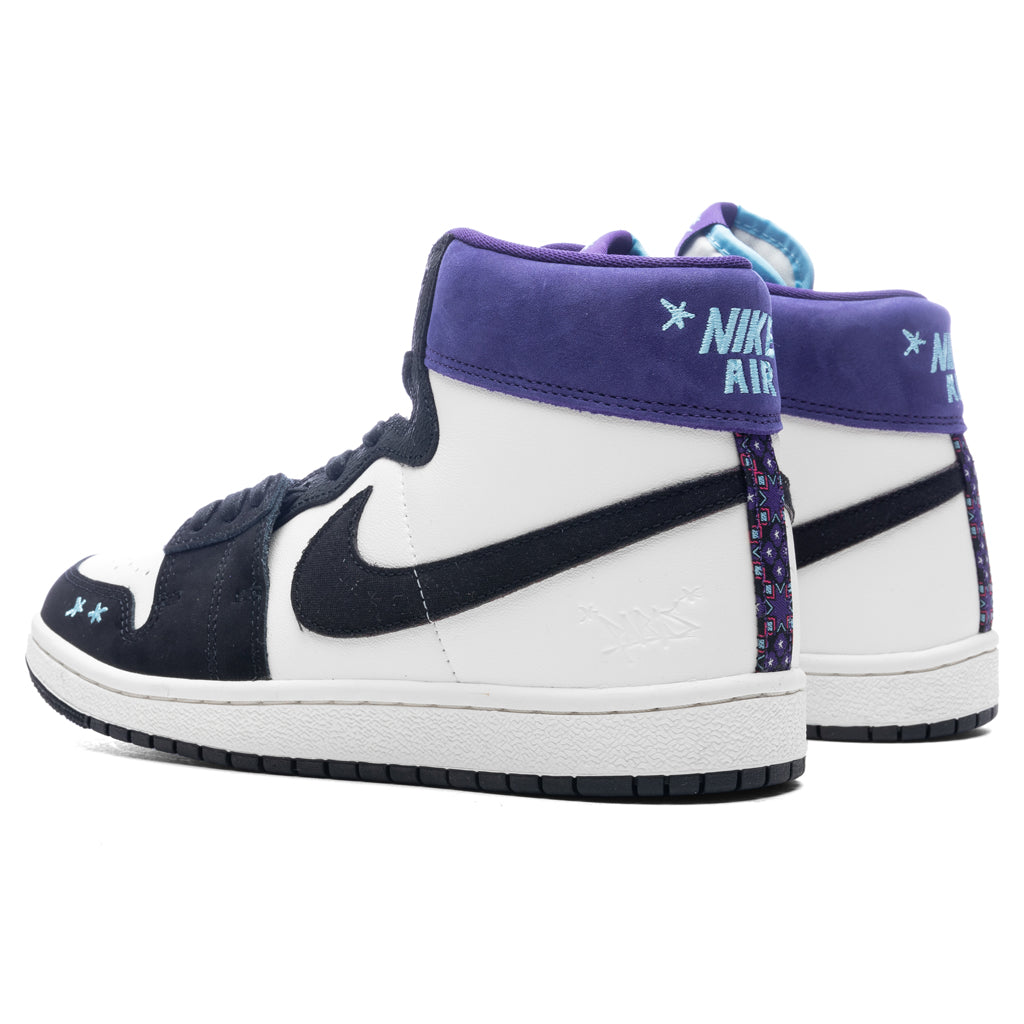 Women's Opium Paris x Jordan Air Ship 'Hornets' - Sail/Blue Chill/Black