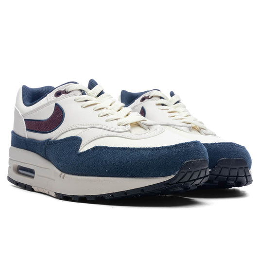 Air Max 1 - Coconut Milk/Burgundy Crush/Armory Navy
