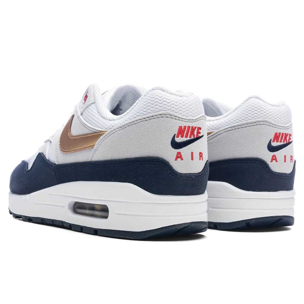 Air Max 1 'Olympic' - Obsidian/Metallic Gold/White