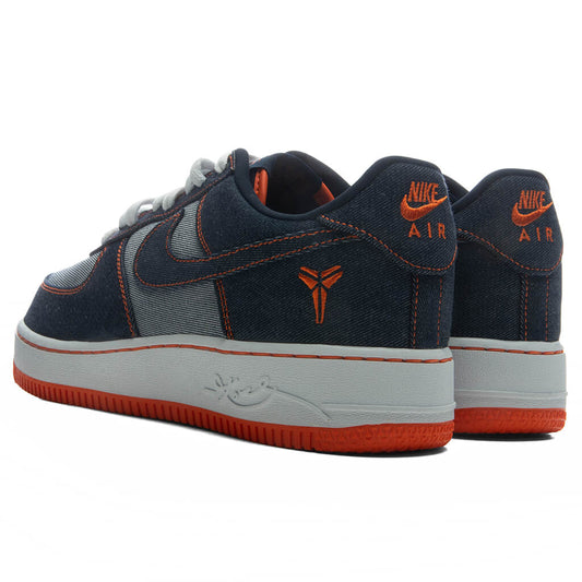 Nike x Kobe Bryant Air Force 1 Low 'Denim' - Obsidian/Safety Orange/White