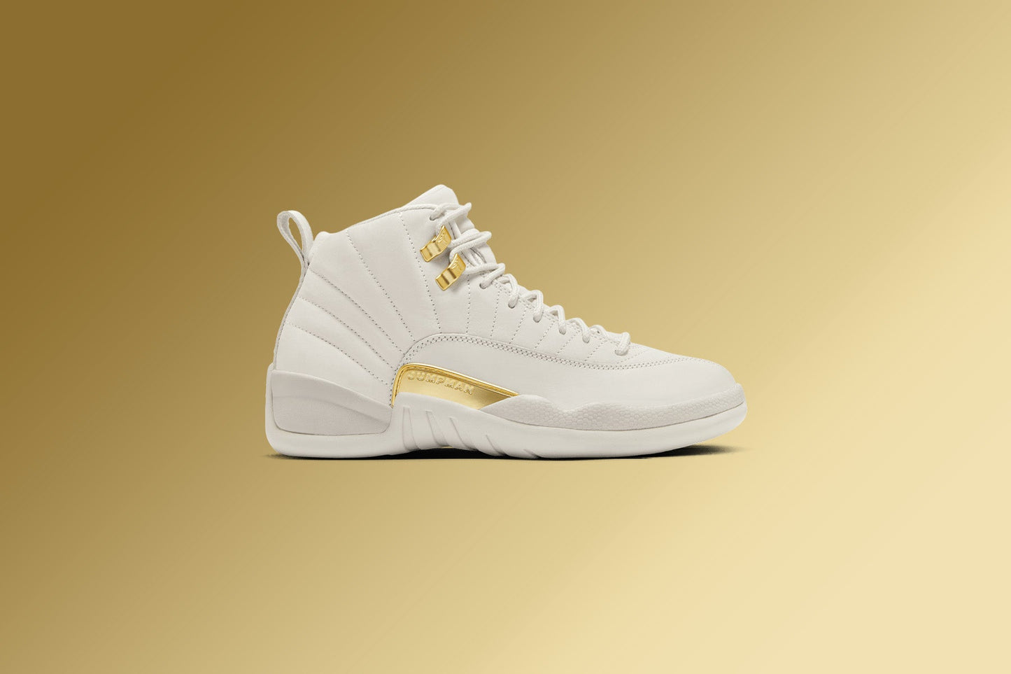 Women's Air Jordan 12 Retro - Phantom/Metallic Gold/White