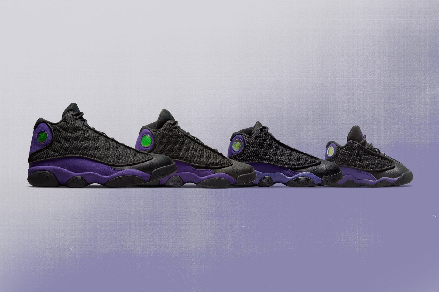 Air Jordan 13 Retro (TD) 'Court Purple' - Black/Court Purple/White