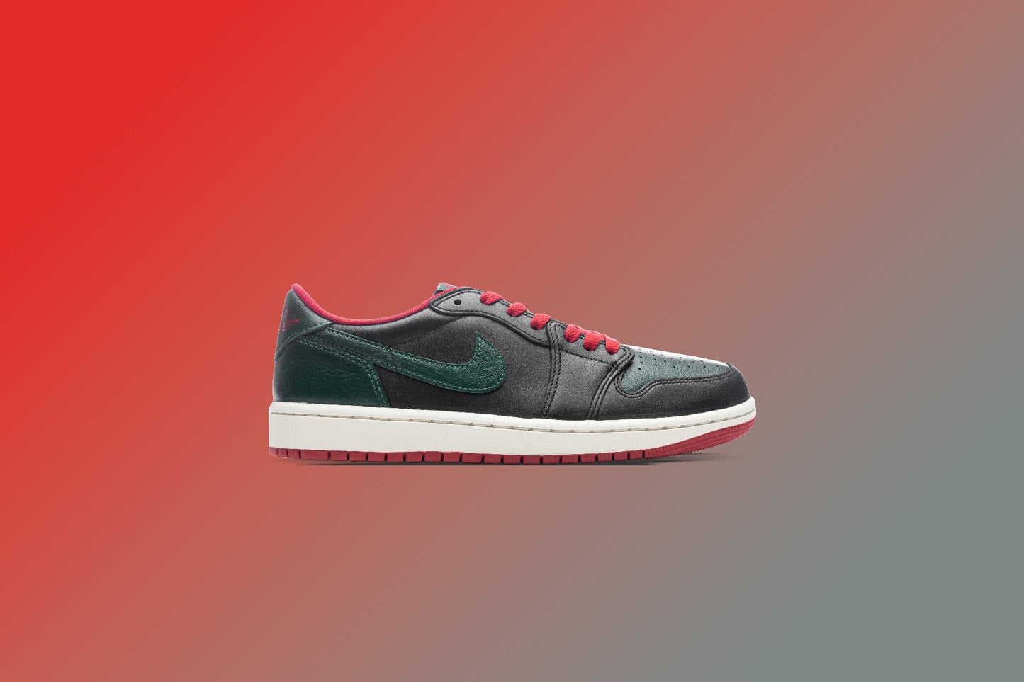 Women's Air Jordan 1 Low OG - Black/Gorge Green/Varsity Red